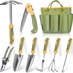 Garden Tool Set, WisaKey 9 Piece Stainless Stee