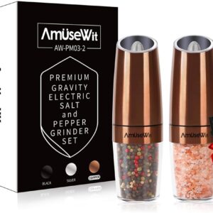 Electric Salt and Pepper Grinder Set