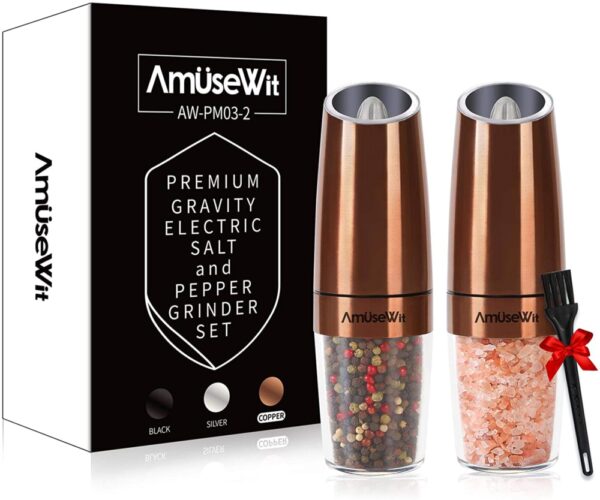 Electric Salt and Pepper Grinder Set